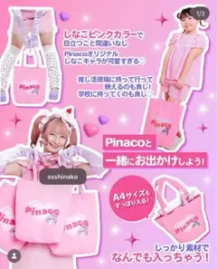 pinaco 原ハラセット ご自愛市 歯ブラシ 歯磨き粉 しなこ トートバッグ 