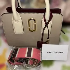 未使用品　MARC JACOBSベージュ ホワイト ハンドバッグ2way