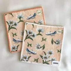 [機内販売限定] FEILER x ANA マーガレット ハンカチ 2枚セット