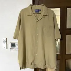 S*屋様 M キャメル 無地 ラルフローレン開襟シャツビンテージ半袖caldwe S*屋様 M キャメル 無地 ラルフローレン開襟シャツビンテージ半袖