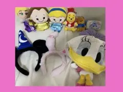 Disney ディズニーキャラクター ぬいぐるみ・カチューシャ9点セット