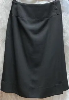【★フォーマルにも★】GIVENCHY ジバンシー　ラップスカート　黒スカートのサムネイル