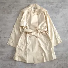 80s Vintage トレンチコート M L ダブル レトロ トラッド