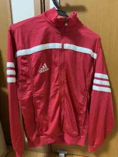 レア 80s 90s adidas トラックジャケット 万国旗タグ レッド 赤
