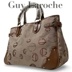 Guy Laroche ギ・ラロッシュ トートバッグ　ロゴ柄　レザーキャンバスのサムネイル