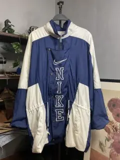 わ*ん様 NIKE フード付きナイロンジャケット M ネイビー/ホワイト