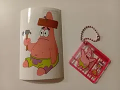 パトリックスター　ステッカー　キーホルダー　ガチャ　ガチャポン　スポンジボブ