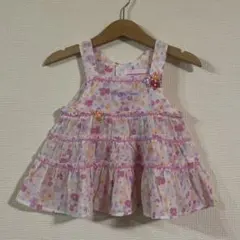 美品　メゾピアノ　チュニック　ワンピース　キャミソール　80サイズ