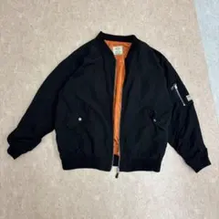 ブラック MA-1 フライトジャケット