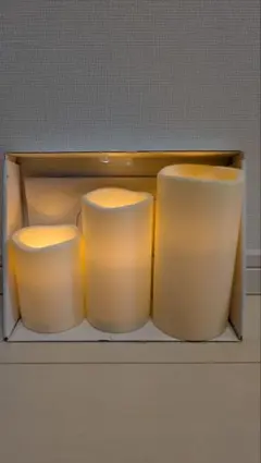 IKEA LEDブロックキャンドル 3個セット - メルカリ
