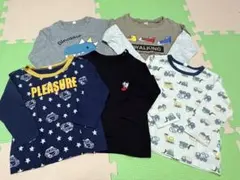 長袖Tシャツ5枚セット90cm