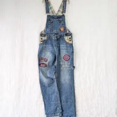 HYSTERIC GLAMOUR デニム オーバーオール ロゴ プリント - メルカリ