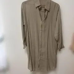 <スヌーピーさま専用>M. ビーチサイドシャツ　キャメル　フリーサイズ スヌーピーさま専用>M. ビーチサイドシャツ キャメル フリーサイズ