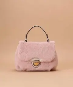 Samantha Thavasaピンクファーハンドバッグ