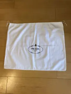 PRADA プラダ 巾着袋 ポーチ 袋 ２枚セット ロゴ 白 B4712 PRADA プラダ 巾着袋 ポーチ 袋 2枚セット ロゴ 白 B4712 - メルカリ