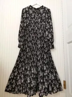ココディール 花柄ロングワンピース 長袖 サイズ1