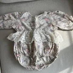 cottoli 花柄ロンパース レース 70cm