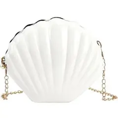 【新品❤️】女性ミニ貝殻イブニングクラッチハンドバッグ ホワイト
