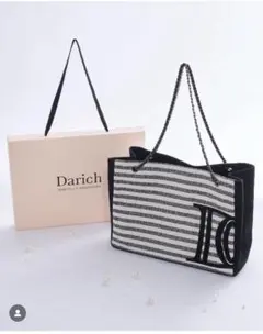 ダーリッチ darich ノベルティ　DDロゴツイードトートバッグ