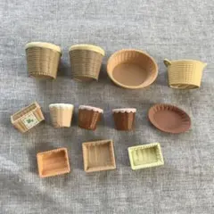 シルバニアファミリー カゴ かご バスケット 12個 セット