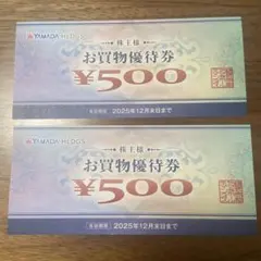 ヤマダ電機 お買物 株主優待券 1000円分