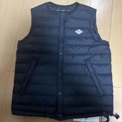 DANTON ブラック ダウンベスト 収納袋付き
