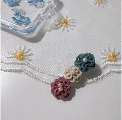 ハンドメイド　ヘアピン　ヘアクリップ　no.12