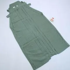 袴 馬乗り袴 縞袴 グレー×カーキ 男性用 袴丈95cm L寸 NO18708 - メルカリ
