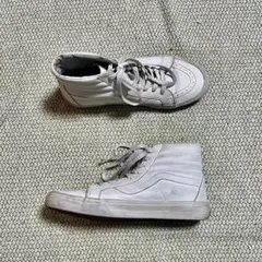VANS SK-8 ホワイト ハイカットスニーカー 古着　vintage