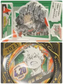 ☆ ヒロアカ　名場面ジオラマフィギュア　バースデイ缶バッジ 2023　爆豪勝己