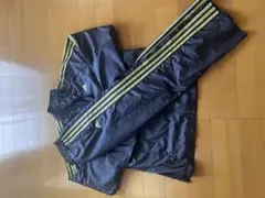 adidas ジャージ上下セット 黒/黄　上LL.下M