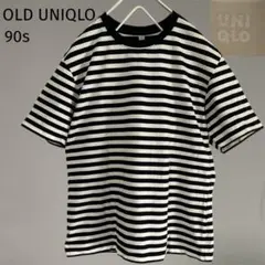 OLD UNIQLO オールドユニクロ 旧タグ ボーダー tシャツ 90s M