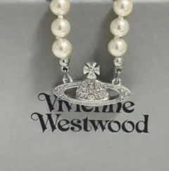 VivienneWestwood パールチョーカーネックレス シルバー×ホワイト