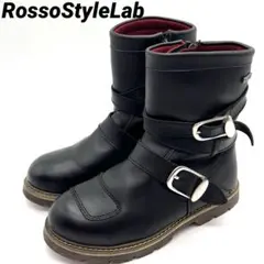 バイク女子必見！RossoStyleLab ブラウン ショートブーツのサムネイル