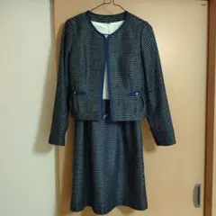 エマジェイムス　ツイード　ノーカラージャケット　ワンピース　セットアップ