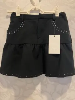新品zara kids スタッズ　ミニスカ　156