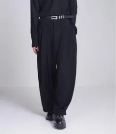 ADRER エクストラクオリティーレトロワイドシルエットパンツ ブラック M