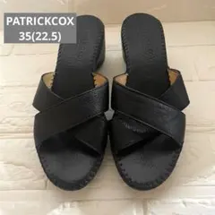 PATRICKCOX パトリックコックス クロスストラップ サンダル 黒　35