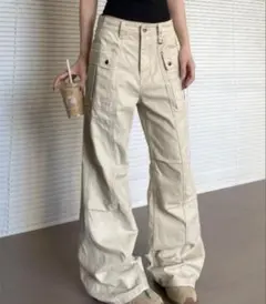 ハイウエストカーゴワイドパンツ
