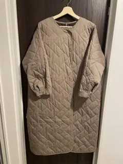 FREAK'S STORE キルティングロングコート ベージュ