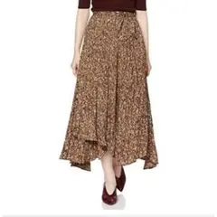 SNIDEL スナイデル　プリントプリーツスカート