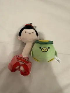 にっこりーノ　日本妖怪のぬいぐるみ　ろくろ首　かっぱ　ガチャガチャ