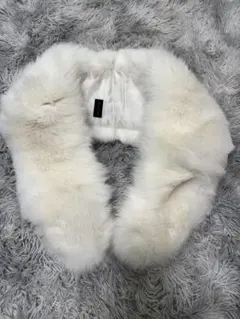 美品 SAGA FURS シャドー フォックスショール リアルファー 白 成人式