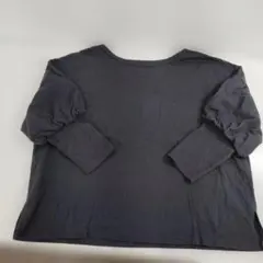 【き494】SEVENDAYS=SUNDAY　ダークグレー 五分袖 Tシャツ