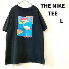NIKE THE NIKE TEE Lサイズ ブラック フラミンゴ柄 プリント