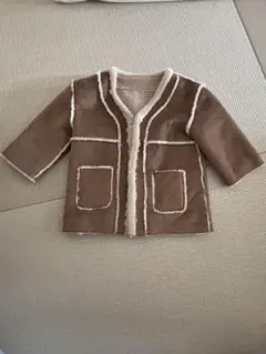 ブラウンコート、ピンクジャケットセット