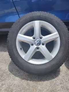 9-3661◆VW純正 ゴルフ6 アスペン 15in6.5J+50 5穴112 ミシュラン X-ICE3 195/65R15 フォルクスワーゲン 純正 Aspen(アスペン) 6.5Jx15 +50 5