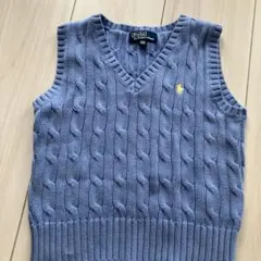 Polo by Ralph Lauren ケーブルニットベスト 100サイズ