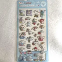 シナモロール　ボンボンドロップ風シール ぷくぷくシール　1枚入り