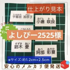 よしぴー2525様専用　ふりがな無し、お名前シール　漢字タイプ　タグ用サイズ